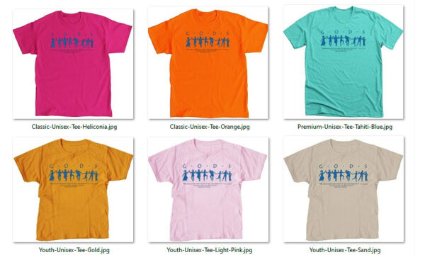 GODS t-shirts