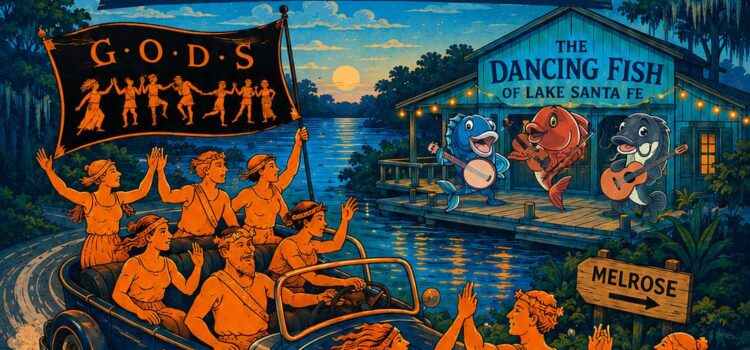 The GODS contra dance at The Dancing Fish