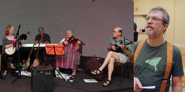 Tom Greene of Tallahassee will be calling contra dances to live music of The Gadabouts.